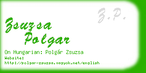 zsuzsa polgar business card